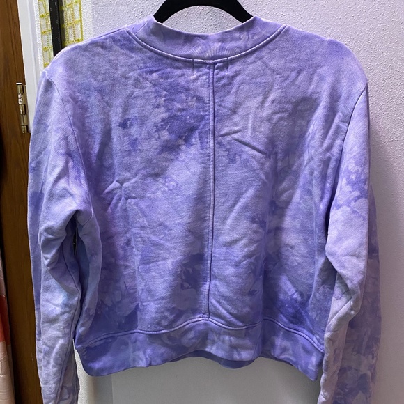Cotton Citizen Milan Lilac Crystal Tie Dye Sweatshirt Medium - Picture 2 of 3